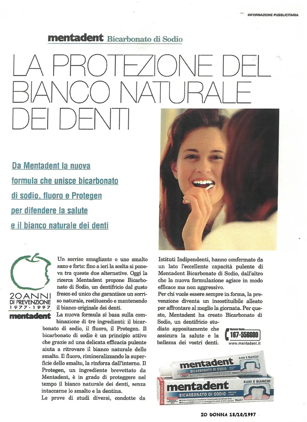 La protezione del bianco naturale dei denti