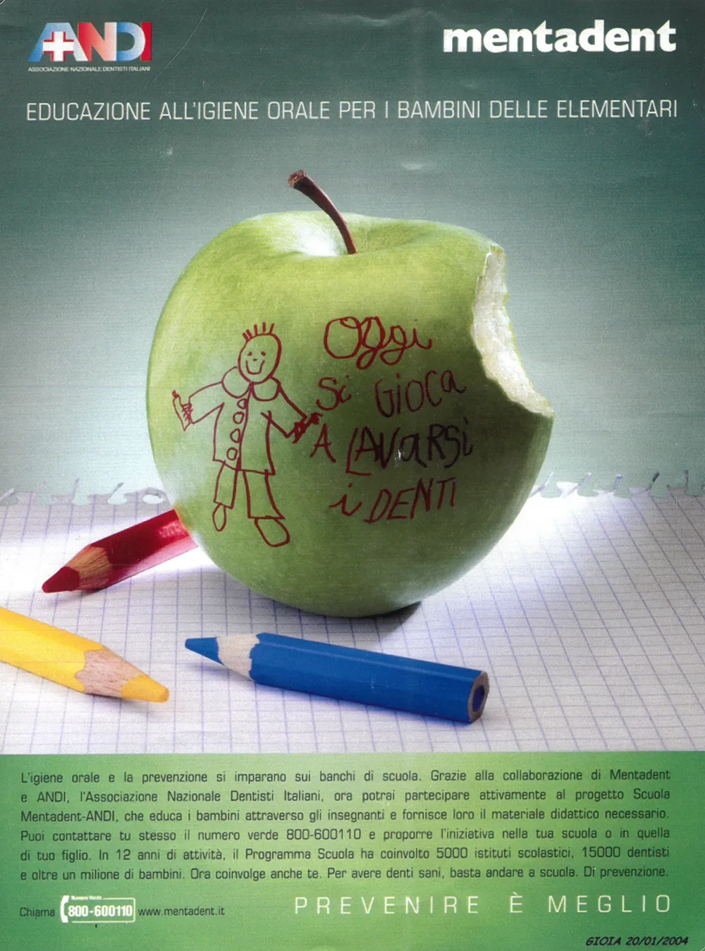 Educazione all’igiene orale dei bambini alle elementari